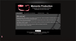 Desktop Screenshot of mementoproduction.be